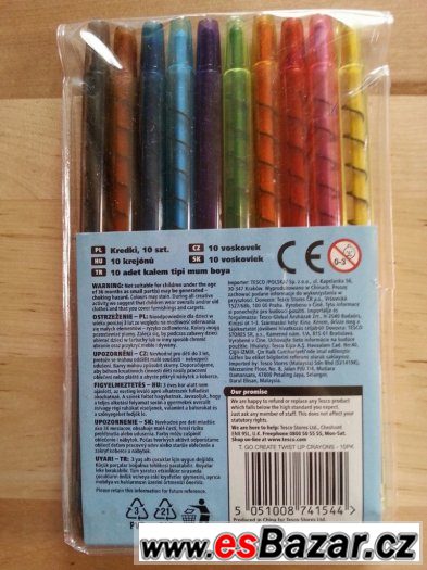 Voskovky 10 twist-up crayons – fotografie 2