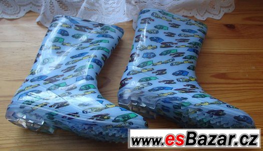 Bleděmodré gumáky vel. 33. – fotografie 3