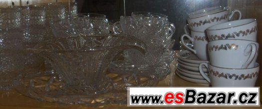 Čajová a zmrzlinová sada a další sklo a porcelán. – fotografie 5