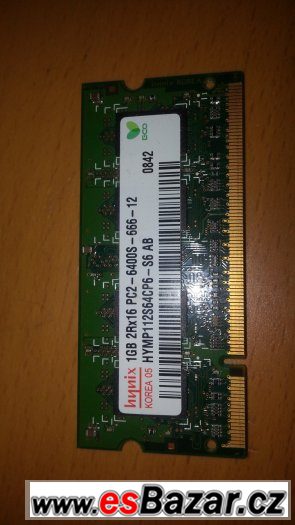 Prodám SO-DIMM modul ram 1 GB DDR2 800 MHz – fotografie 1