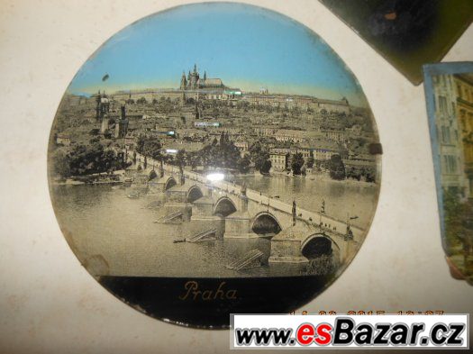 3x STARÝ 80-100LET- SKLENĚNÝ OBRÁZEK-FOTOGRAFIE,BRNO,PRAHA – fotografie 2