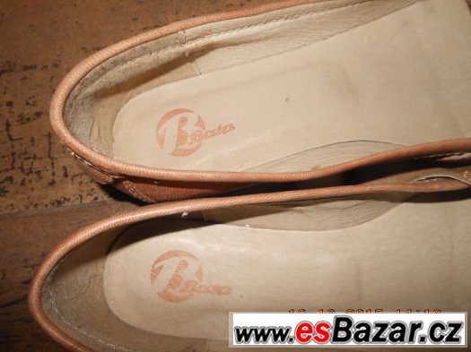 BAŤA VYCHÁZKOVÉ DÁMSKÉ BOTY-BARVA CAMEL,KŮŽE,vel.41-NOVÉ – fotografie 4