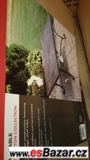 Zahradni dlazdicovy stul 110x110x45 – fotografie 1