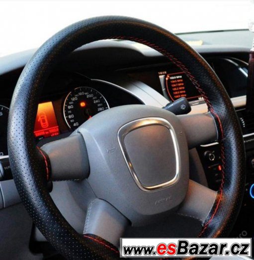 Nový neklouzavý potah na volant 38cm umělá kůže – fotografie 1
