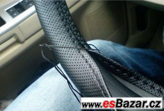 Nový neklouzavý potah na volant 38cm umělá kůže – fotografie 3