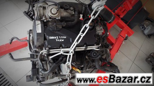 MOTOR ŠKODA FABIA 1, 1.9TDi, 74KW, kód motoru AXR – fotografie 1