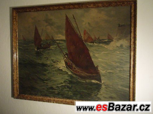 Obraz Lodě na moři. – fotografie 1