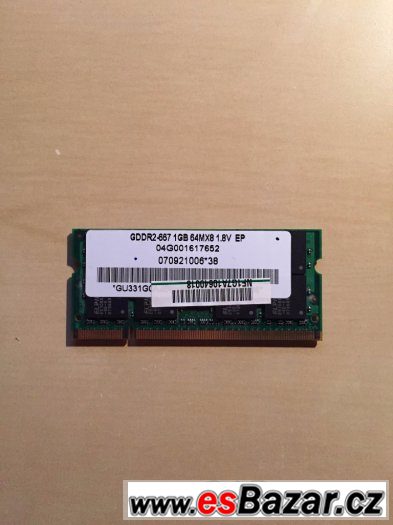 Paměti do notebooku (1GB GDDR2) – fotografie 1