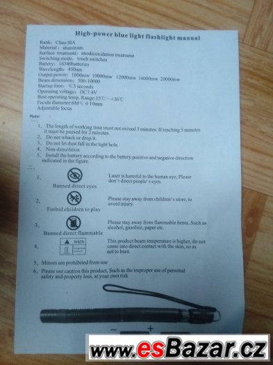 Laser s exta silným páliacim účinkom – fotografie 2