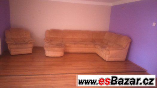 Sedací souprava mikroplyš – fotografie 1