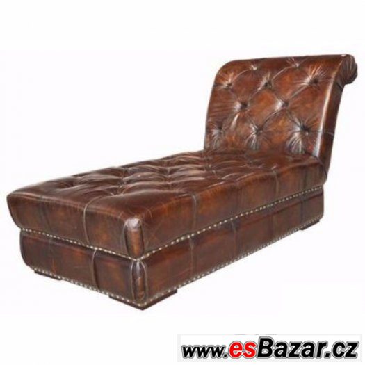 Luxusní CHESTERFIELD otoman – fotografie 4