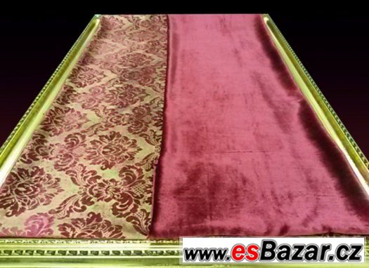 DEKORATIVNÍ ZÁMECKÉ LÁTKY BORDO – fotografie 5