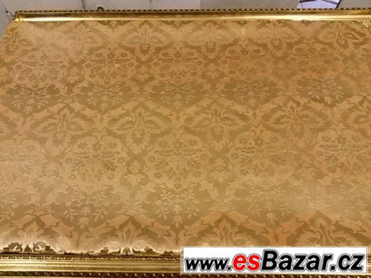 ZLATÉ VELVET BAROKNÍ POLYESTER LÁTKY – fotografie 2