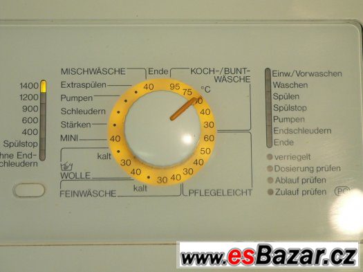 Pračka Miele W155 vrchní plnění 1400 otáček – fotografie 4