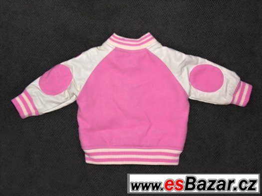 č.214 - Bunda růžovobílá H&M vel.68-74 – fotografie 2