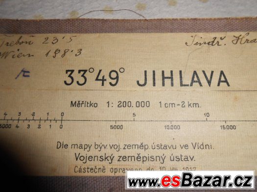Prodám starou mapu – fotografie 1