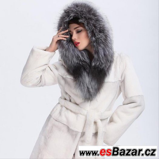 Lux.Norkový kožich - Silver Fox vel.M/L – fotografie 3