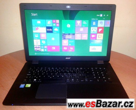 Acer Aspire E17 Black v perfektním stavu s příslušenstvím. – fotografie 2