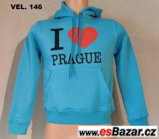 Mikina s kapucí, I love Prague. – fotografie 1
