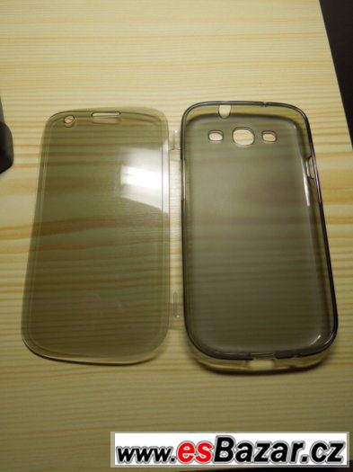Šedé silikonové flipové pouzdro na Samsung Galaxy S3 (i Neo) – fotografie 2