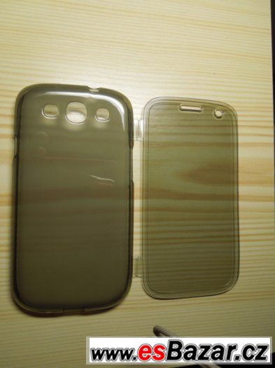Šedé silikonové flipové pouzdro na Samsung Galaxy S3 (i Neo) – fotografie 4