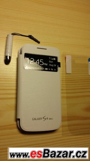 Samsung Galaxy S4 mini bílé flipové pouzdro S View – fotografie 2