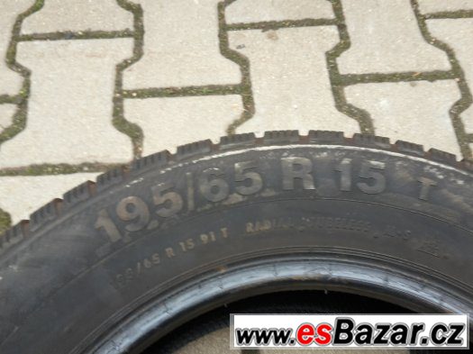 2x zimni pneu 195/65/15 barum polaris 3 80% – fotografie 2