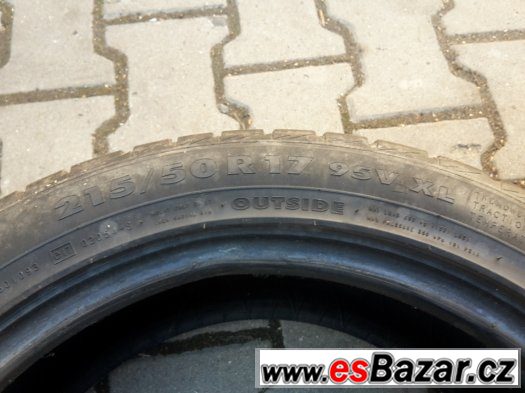 2x zimni pneu 215/50/17 nokian 95V XL – fotografie 2
