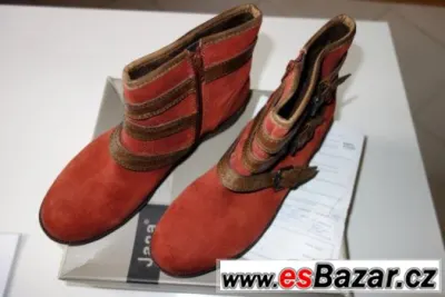 Elegantní boty Jana dámské podzimní kožené vel.40