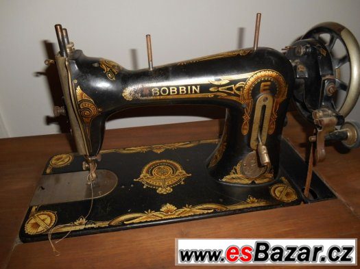 Starožitný šicí stroj značky BOBBIN – fotografie 3