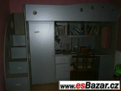 Prodám palandy se skříněmi a psacímy stoly