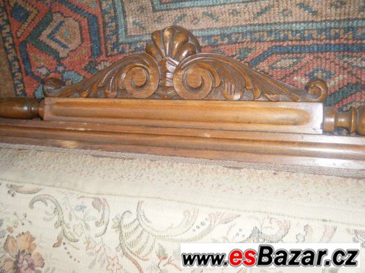 Starožitná sedačka sofa + křesla – fotografie 4