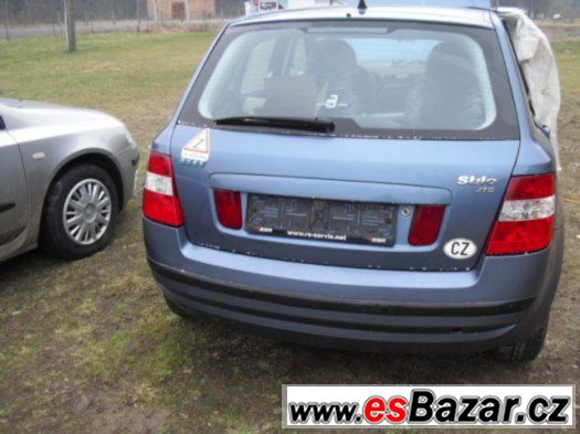 Fiat Stilo 1,9 Jtd 85 KW RV 2002 náhradní díly – fotografie 2