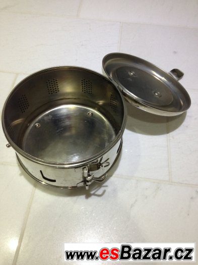 STERILIZAČNÍ BUBEN CHIRANA průměr 17 cm výška 10,5 cm – fotografie 2