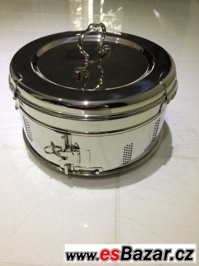 STERILIZAČNÍ BUBEN CHIRANA průměr 27 cm výška 15 cm – fotografie 1