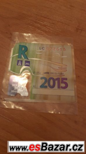 ceska dalnicni znamka rocni 2015 – fotografie 1