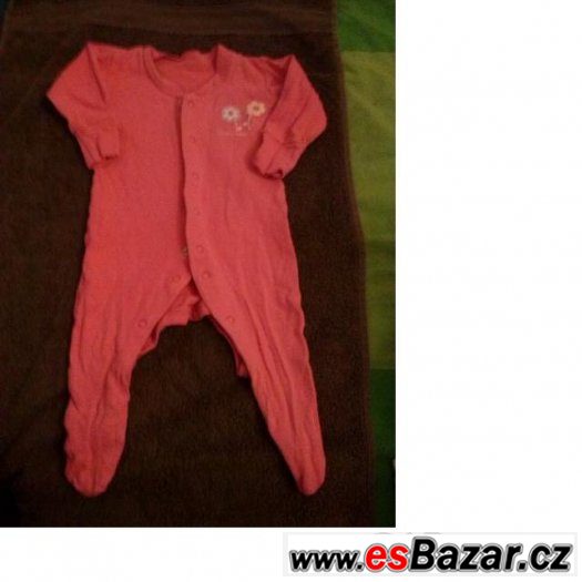 růžový overálek vel.62 – fotografie 1