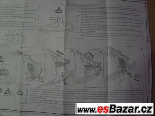 Nosič lyží na Renault 19 – fotografie 4