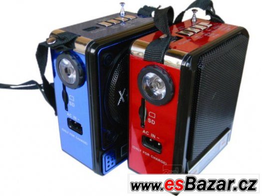 = Moderní radio s MP3 a svítilnou = – fotografie 2