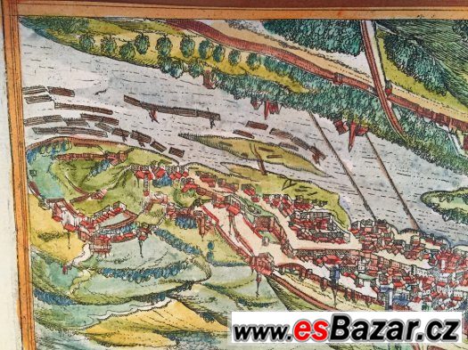 Pohled na Prahu z roku 1580 -  rudolfínská  doba -  original – fotografie 4
