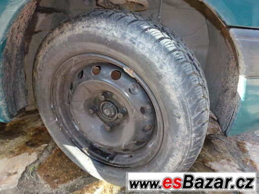 Disky 5,5Jx14 4x100+zim pneu 185/65 R14 Peugeot, Citroen, Da – fotografie 1
