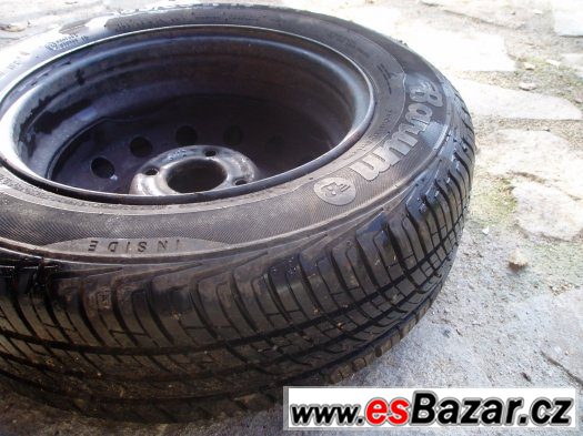 Disky 5,5Jx14 4x100+zim pneu 185/65 R14 Peugeot, Citroen, Da – fotografie 2