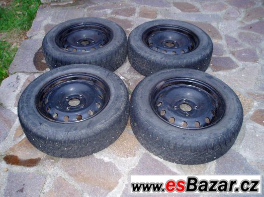 Disky 5,5Jx14 4x100+zim pneu 185/65 R14 Peugeot, Citroen, Da – fotografie 3