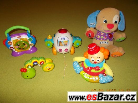 Hrající, mluvící hračky Fisher Price, Chicco, Vrtech-německé – fotografie 1