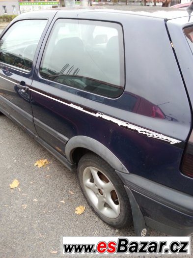 volkswagen golf 3, 1.6 16v,66kw, r.v.1997 levně,velice zacho – fotografie 5