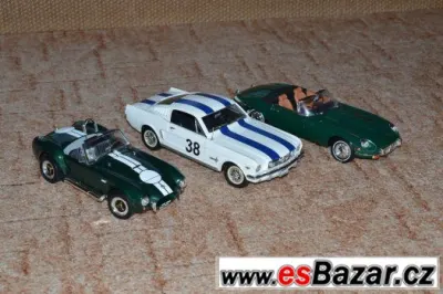 Kovové modely Ford, Jaguar, Shelby Cobra 1/18