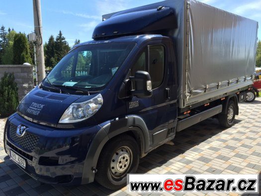 Peugeot Boxer 3 L 160 koní,valník s plachtou. – fotografie 1