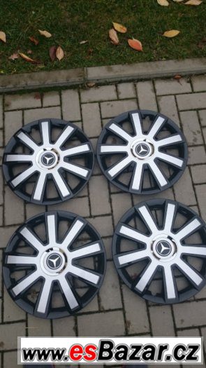4x poklice 16" (logo mercedes - možnost logo sundat) - nové – fotografie 1