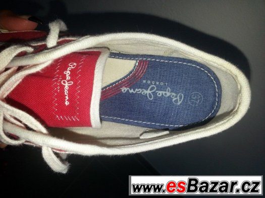 Červené tenisky Pepe Jeans – fotografie 1