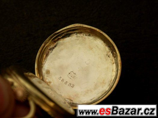 zlato stare zlate kapesni hodinky jeptisky – fotografie 4
